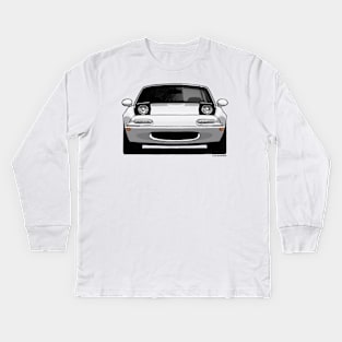 My drawing of classic Japanese roadster car NA Kids Long Sleeve T-Shirt